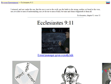 Tablet Screenshot of ecclesiastes911.net